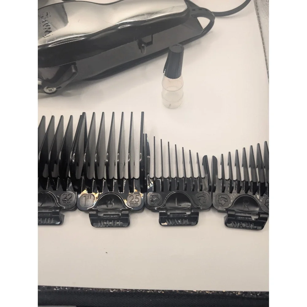 Wahl Hair Clipper Men Black MC2 Corded Precision Blade Kit With Case 11pc